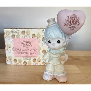 Precious Moments 1983 Collectors Club Membership Happiness is Belonging Figurine